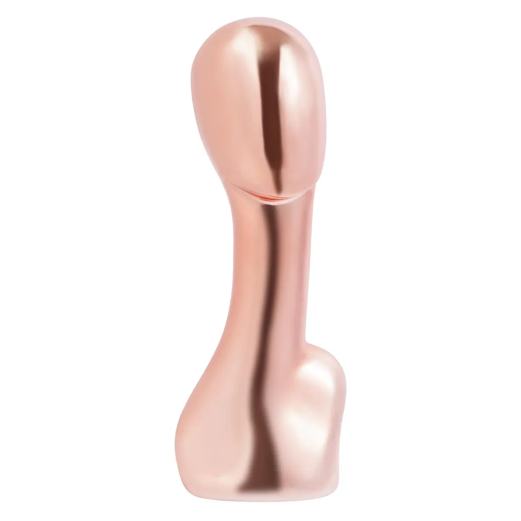 Tête de mannequin 53cm Rose Or stable pour affichage chapeaux de luxe