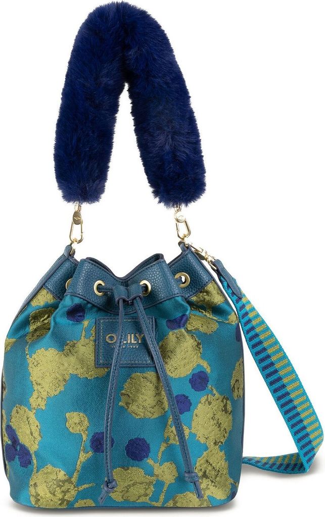 Oilily Handtasche Umhängetasche Bella Drawstring Bag Biscay Bay blau