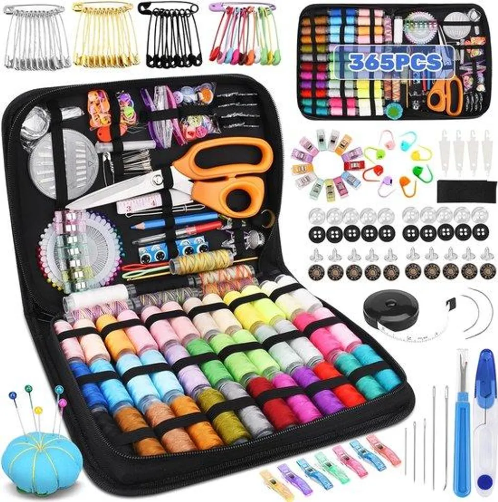 Kit de couture miniature fait main avec mini valise et fils de coton