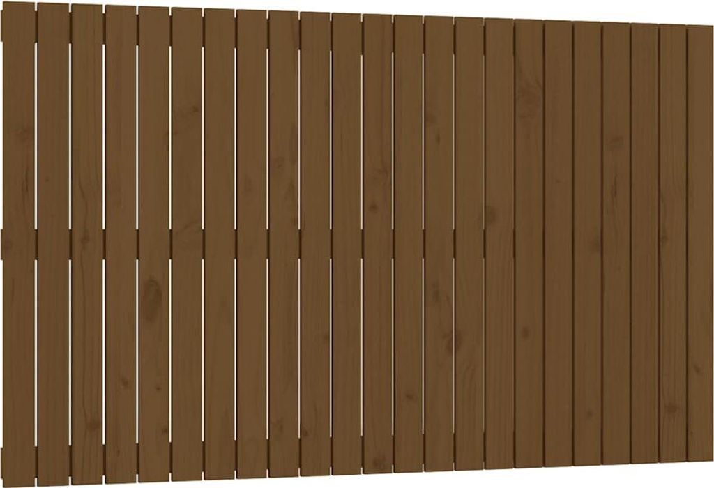 vidaXL Wand-Kopfteil Honigbraun 147x3x90 cm Massivholz Kiefer