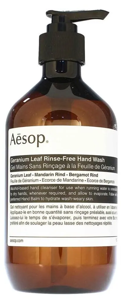 Gel Nettoyant Mains sans Rinçage Aesop à la Feuille de Géranium 500 ml