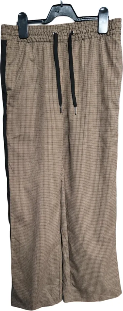 Pantaloni Monki Uomo Marrone XS - Stile Quadri Elegante e Comodo