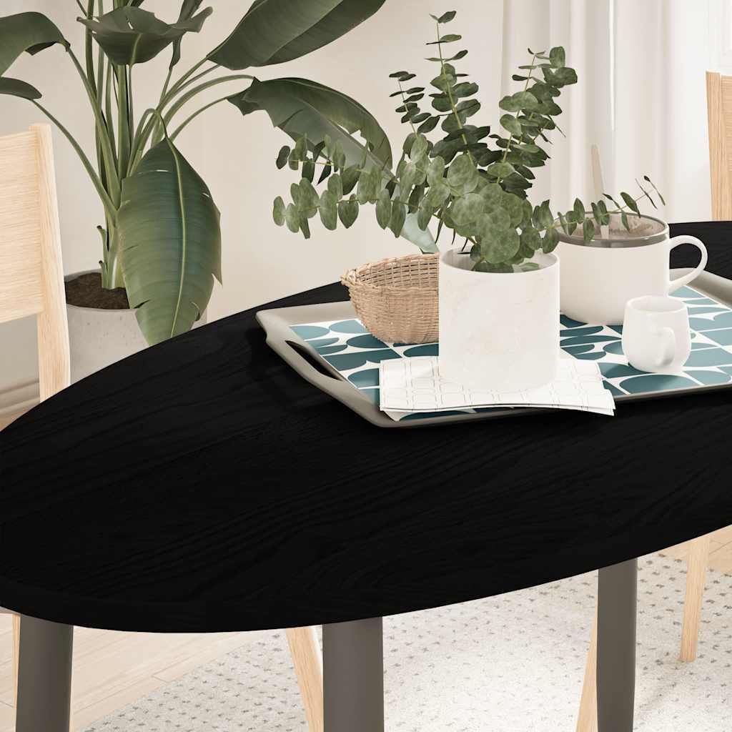 "2026 Promotion" Tischaccessoires, Tischplatte, Dunkelbraun, 120x60x2 cm Massivholz Eiche Oval - Tischplatten CC23420