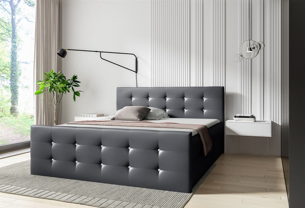 Boxspringbett Schlafzimmerbett LIAMOS 120x200cm in div. Farbvarianten