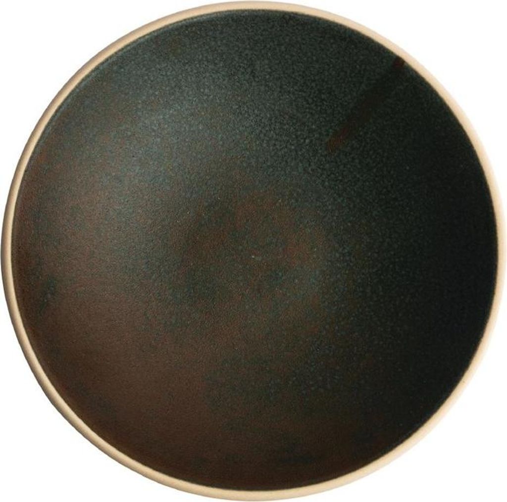Olympia Canvas flache Schale dunkelgrün 20cm