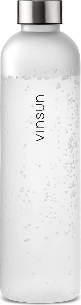 Trinkflasche 1L Sportflasche Wasserflasche BPA frei Kohlensäure geeignet Vinsun