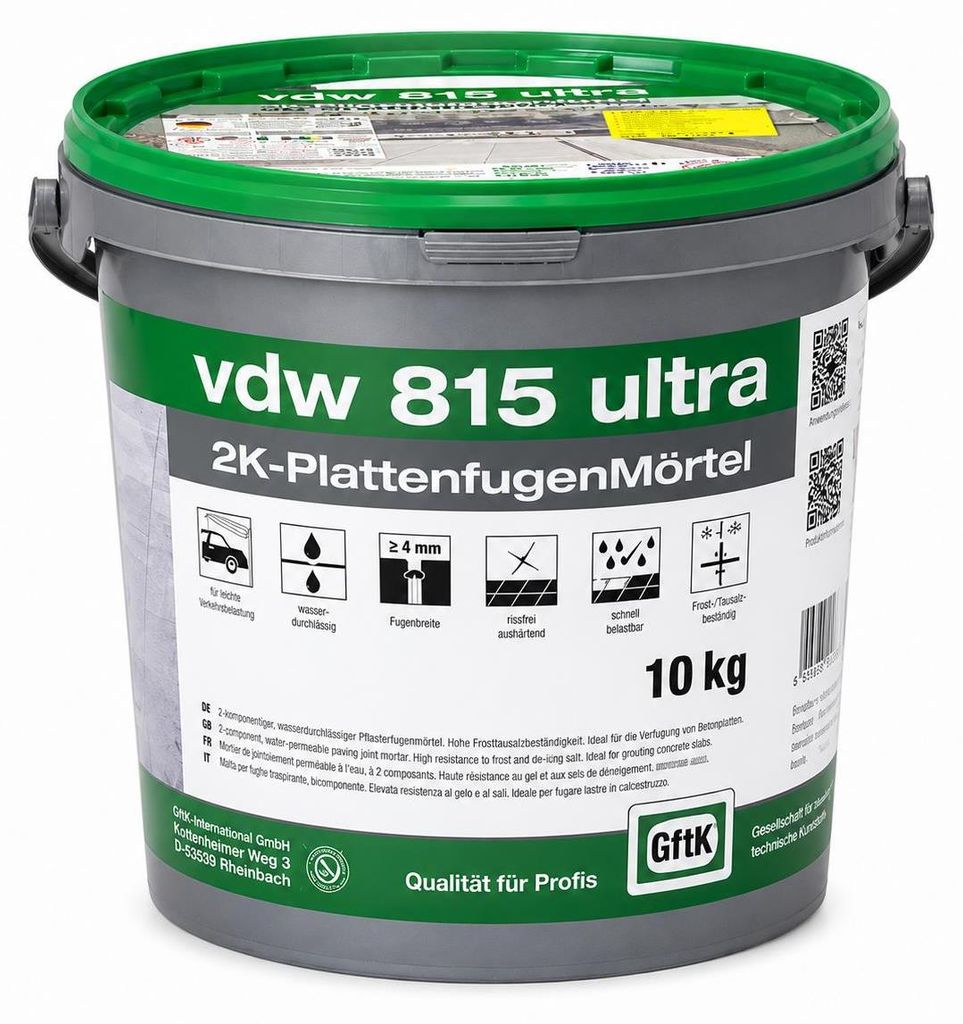 vdw 815 ultra basalt 10kg PlattenfugenMörtel Immagine del prodotto 