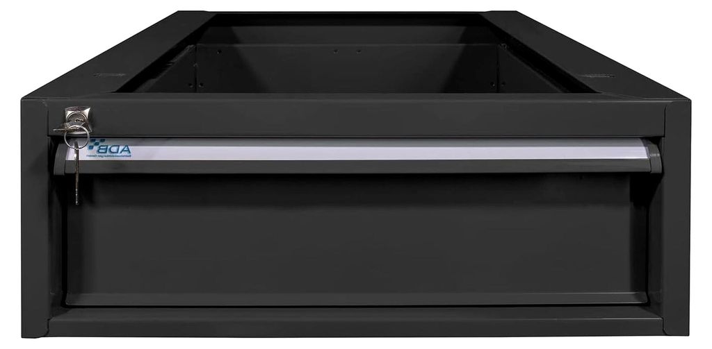 Einzelschublade für Werkbank Rhino | HxBxT 20x54x70cm | Traglast 40kg | Anthrazitgrau | Werkbankzubehör