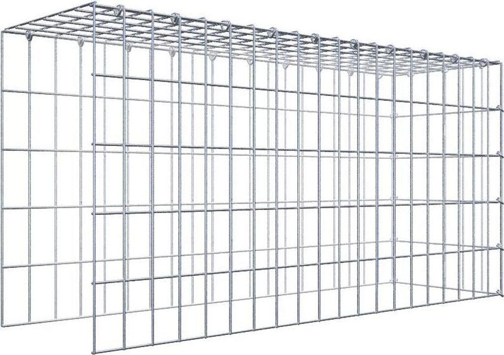 Anbaugabione Typ 4 100 cm x 50 cm x 30 cm (L x H x T), Maschenweite 5 cm x 10 cm, C-Ring