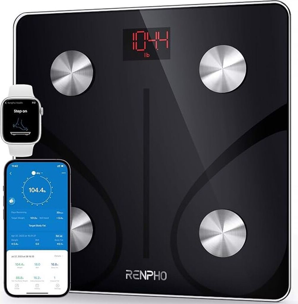 RENPHO Personenwaage Körperfettwaage, Waage Personen mit Produktbild 9