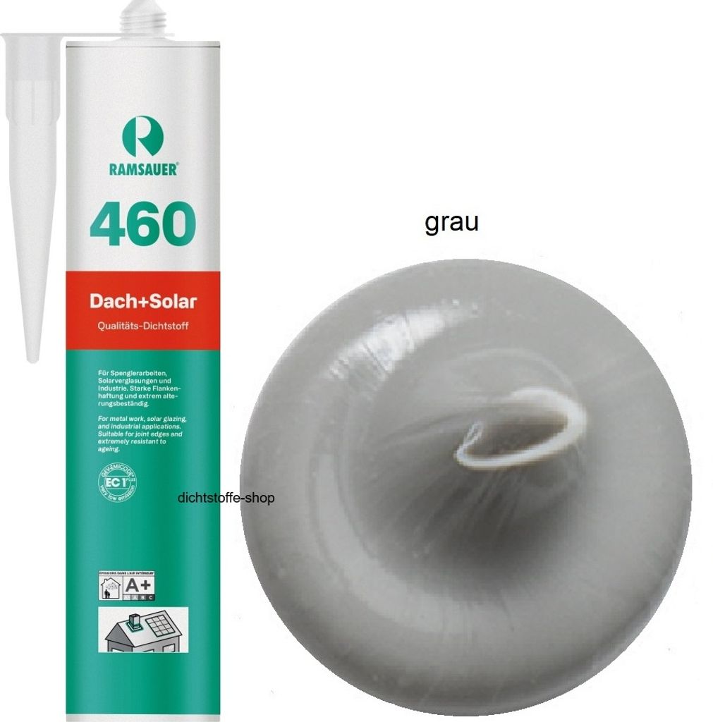 Ramsauer 460 Dach und Solar 1K Silikon Dicht-Kleber 310ml Produktbild 