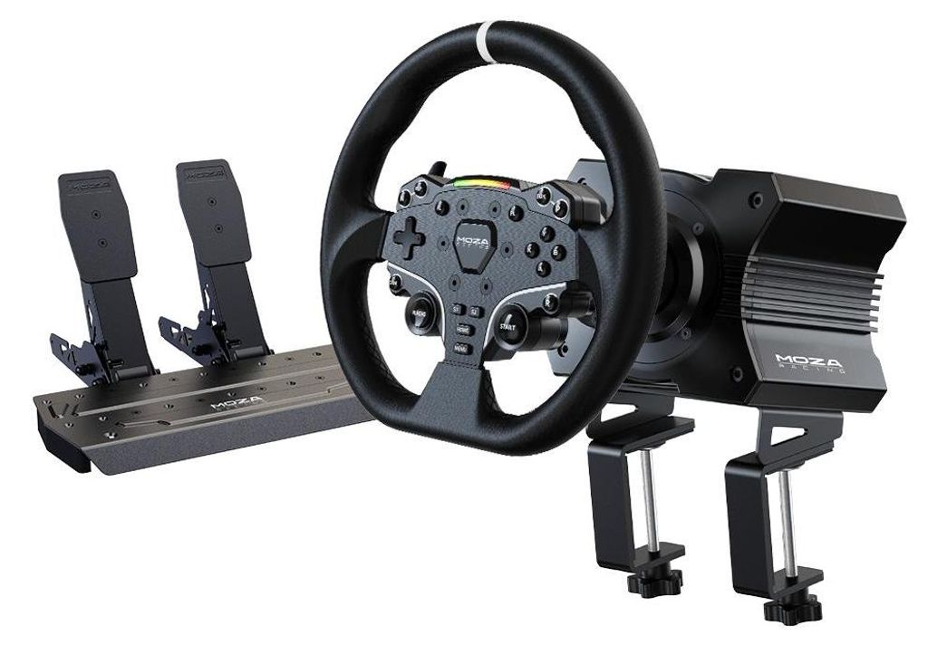 MOZA RACING R5 Bundle - Volante e pedaliera Immagine del prodotto 