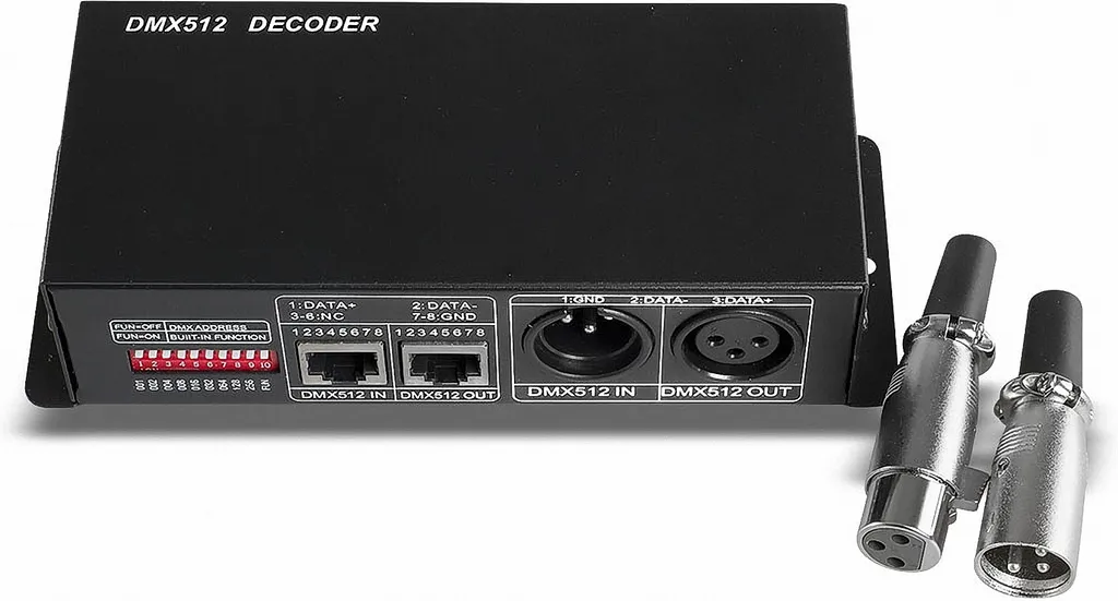 Décodeur DMX 4 Canaux 4A Puissant pour Installation LED 12V 24V