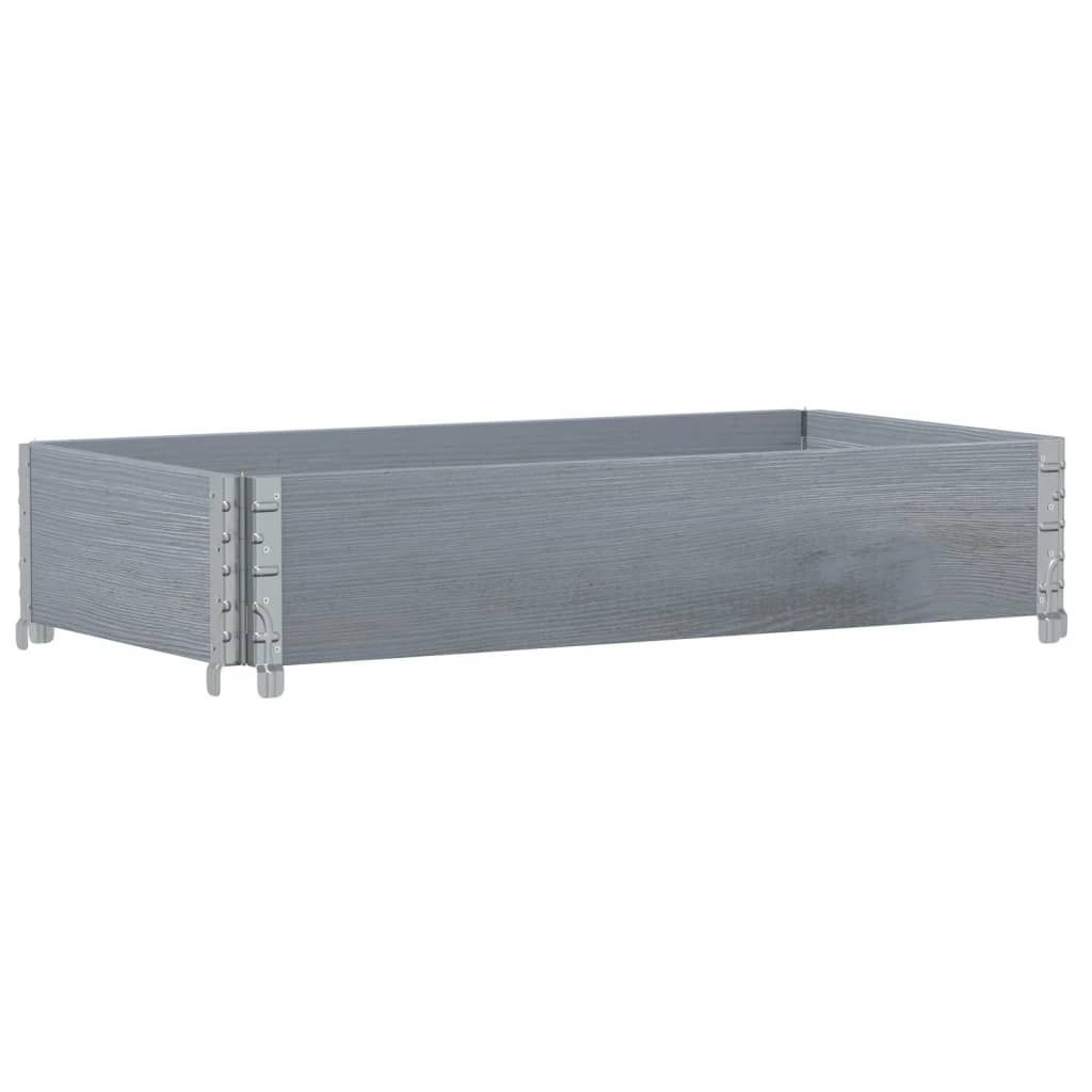 Pflanzkasten Grau 100x50 cm Massivholz Kiefer