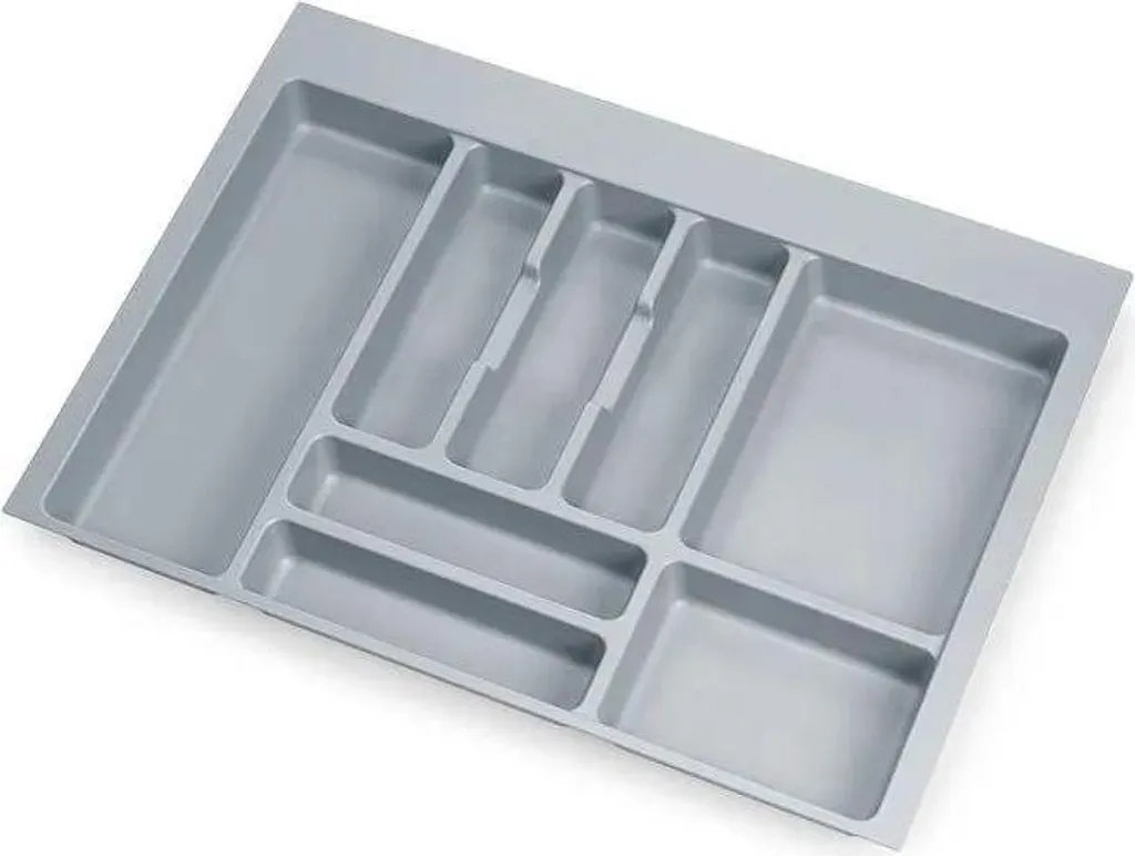 Emuca Optima Portaposate 700mm | Vaschetta Grigia per Cassetto Cucina