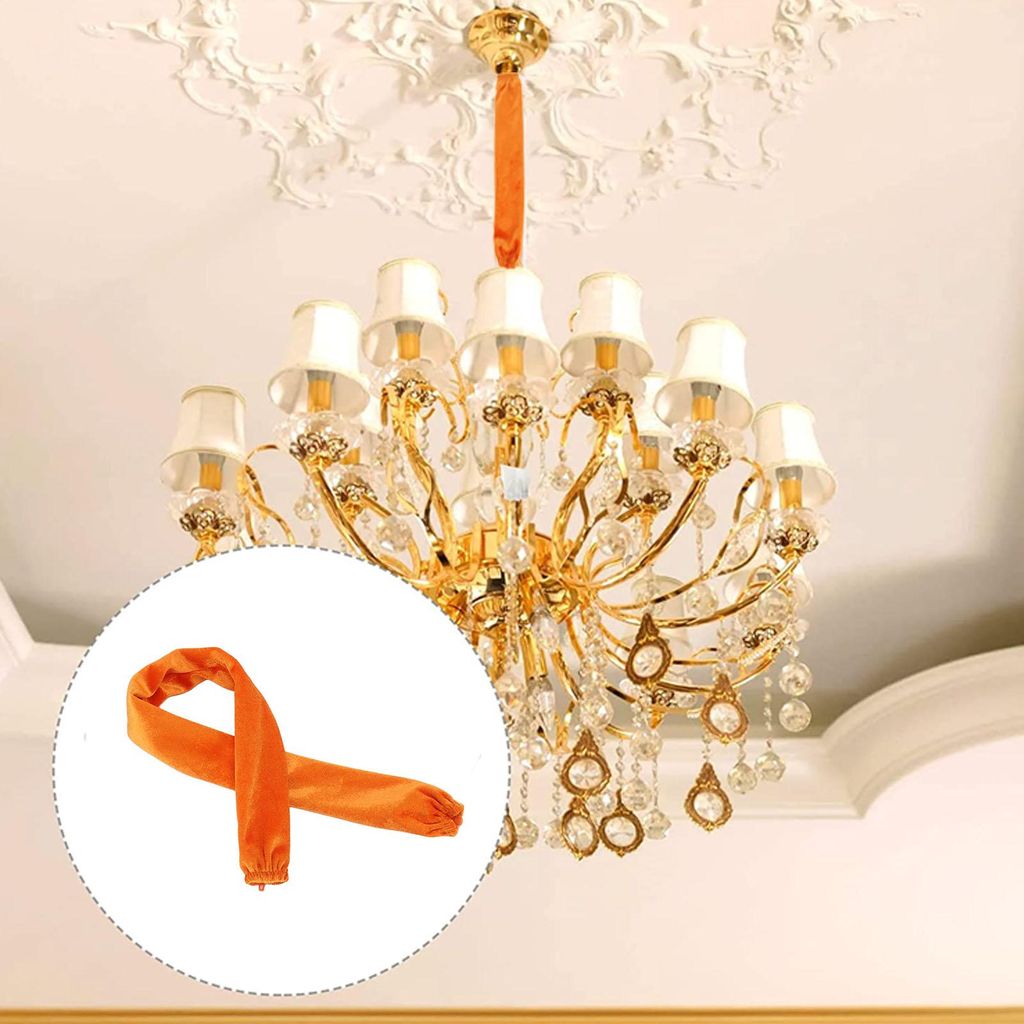 Staubschutzhülle für Ketten, Draht, Flanellstoff, 60 cm lang, 5 cm breit, mit Reißverschluss zum Schutz