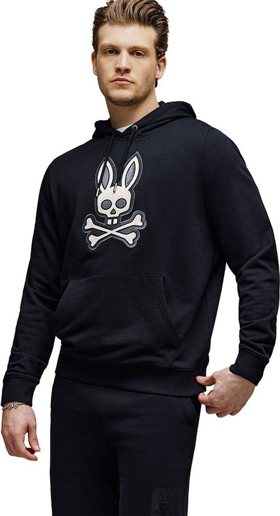 Psycho Bunny Ryder Kapuzenpullover Schwarz S Herren Schwarz S