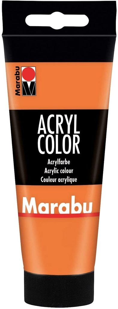 Marabu Acryl Color 013 100 ml, 100 ml, Orange, Matte Produktbild 
