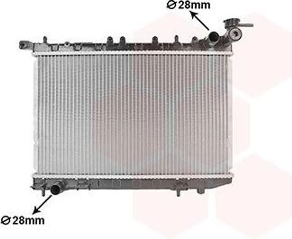 Radiateur de refroidissement robuste 1710-1891 adaptable sur Nissan