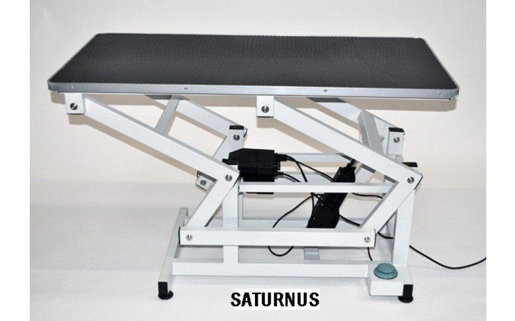 Professioneller Hundefriseurtisch Saturnus Trimmtisch Blau – Mit Pflegearm und Pflegeschlaufe – Arbeitsfläche 110 x 60 cm – Höhenverstellba...