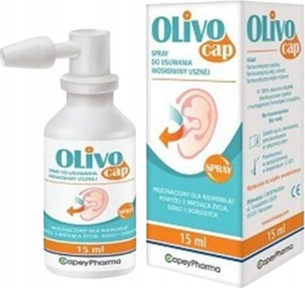 OLIVOCAP spray per la rimozione del cerume per l'igiene dell'orecchio 15 ml
