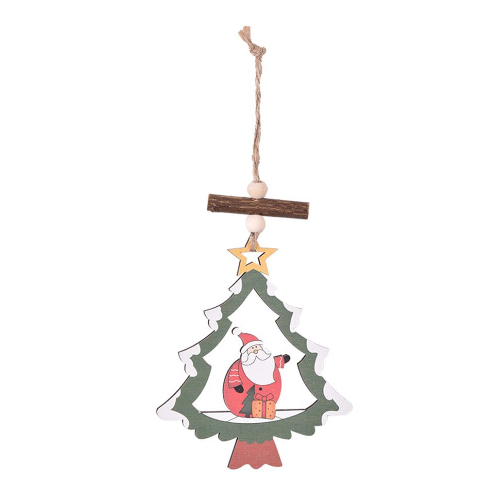 Weihnachtsanhänger, niedlicher Cartoon-Weihnachtsmann, Schneemann, Engel, Elch, hängende Verzierung, 6 Stile, Weihnachtsbaum-Anhänger, Urlaub, P...