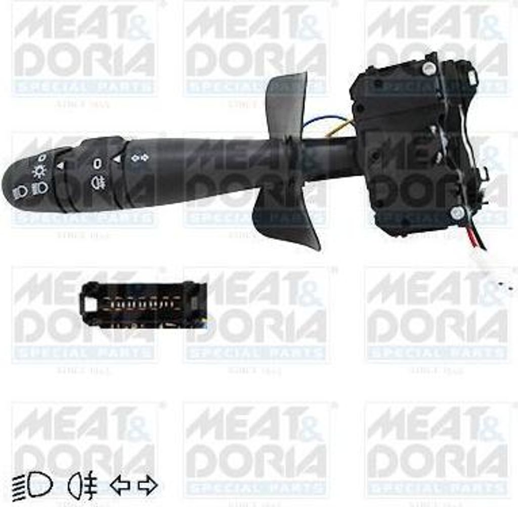 MEAT & DORIA 23406 Lenkstockschalter OE 6001551366 kompatibel mit Sandero, Logan