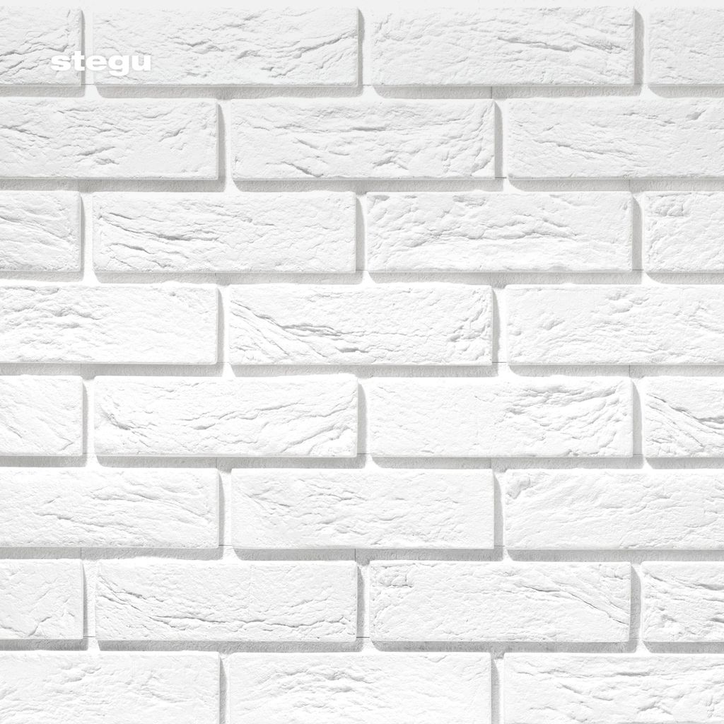 Gipswandfliese mit Fuge 22,2x7,4cm 0,49 m² Weißer Produktbild 