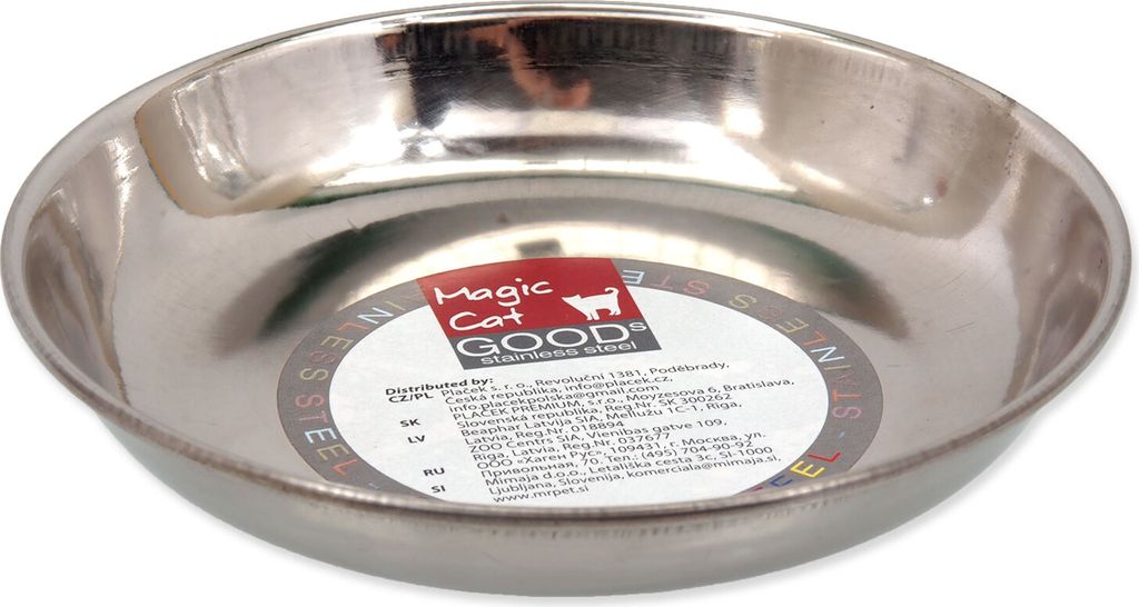 Ciotola in acciaio inox MAGIC CAT poco profonda 13,5 cm 300 Immagine del prodotto 