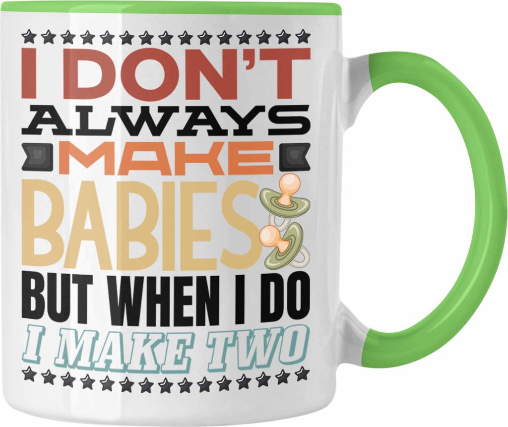 Trendation - Zwillinge Tasse Geschenk Papa 2 Kinder When I Produktbild 