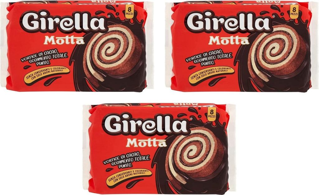 3x Motta Girella Snack Dolce da forno con farcitura al Produktbild 