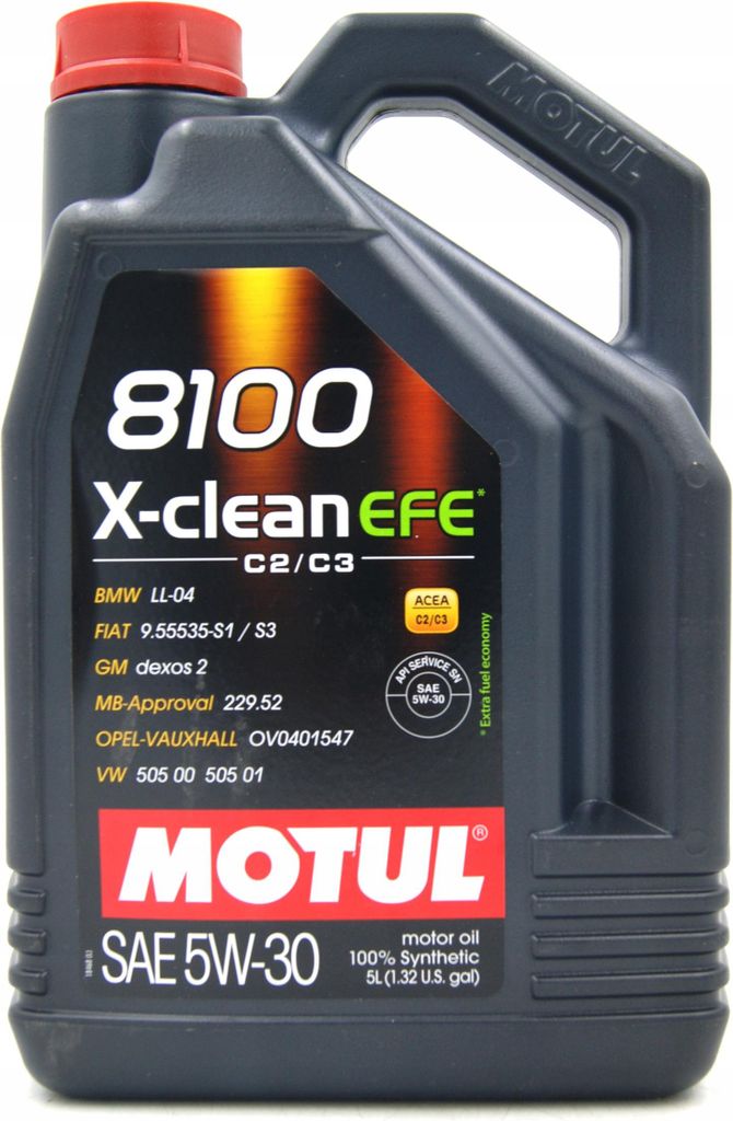 Olej silnikowy Motul 8100 X-Clean 5W-30 5 litrów Zdjęcie produktu 