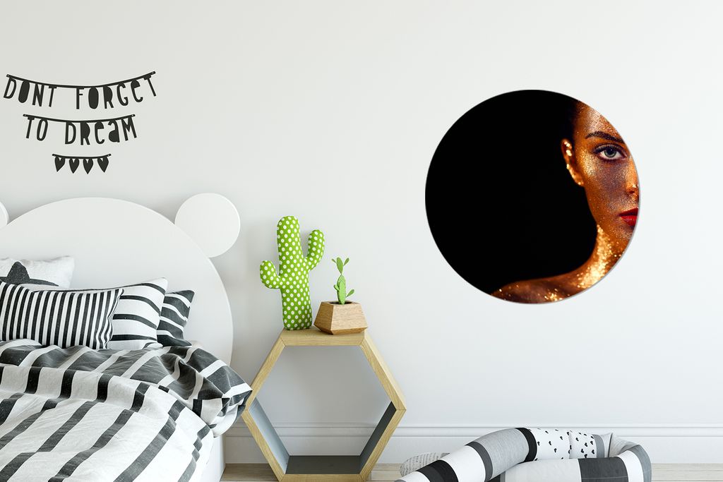MuchoWow - Wand Kreis - Wandbild - Schlafzimmer - Aluminium Bild - Kinderzimmer - Wohnzimmer Dekoration - Wandschmuck