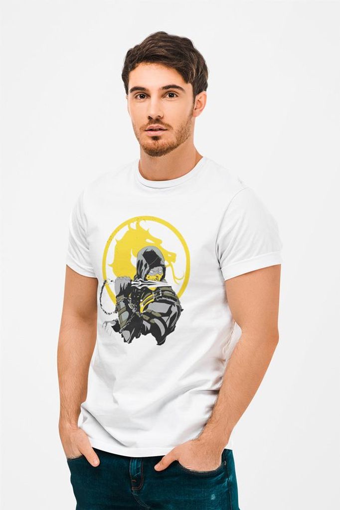 D&B Uni Polo MO00036 Mortal-kombat Weiß-Größe S