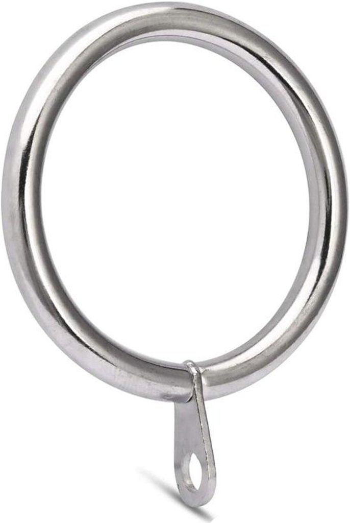 60 Stück Eisen Duschvorhangringe, 38 mm Innendurchmesser, Silber