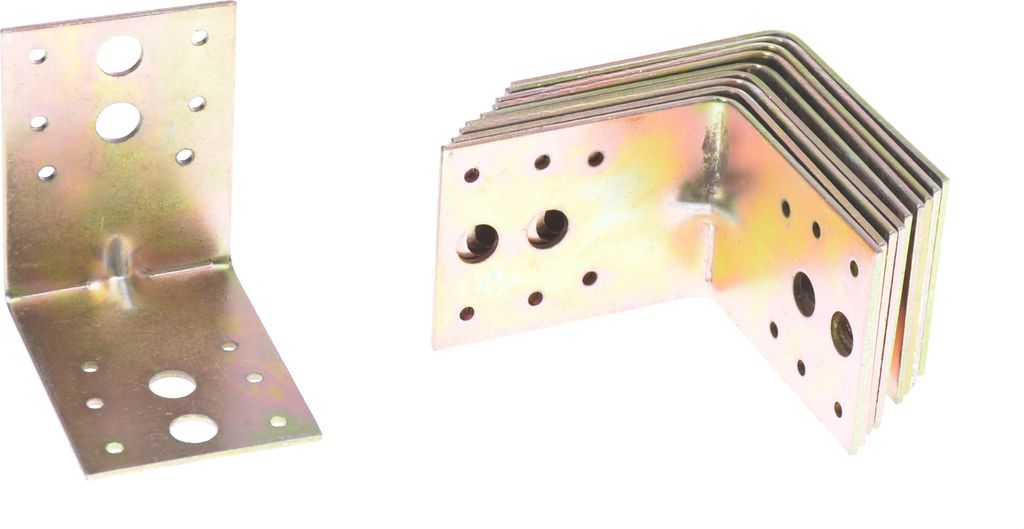 Aqbau® Schwerlast-Winkelverbinder mit Sicke 87x87x65mm Produktbild 