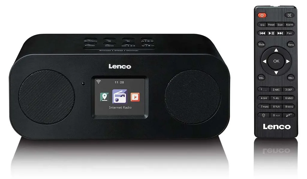 Lenco DIR-121BK Radio Internet Stéréo DAB+ et Bluetooth Noir Intense