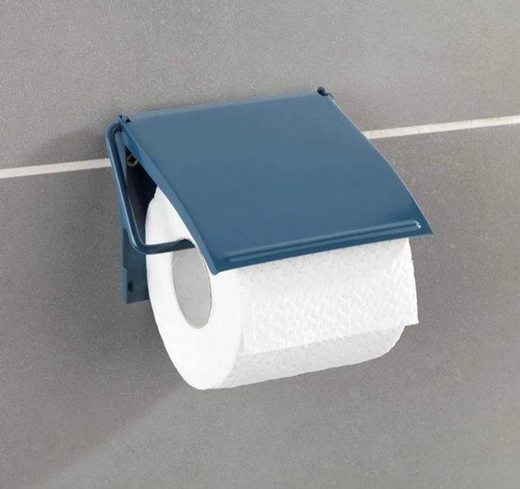 Dévidoir papier toilette chrome - Support universel facile à poser en métal