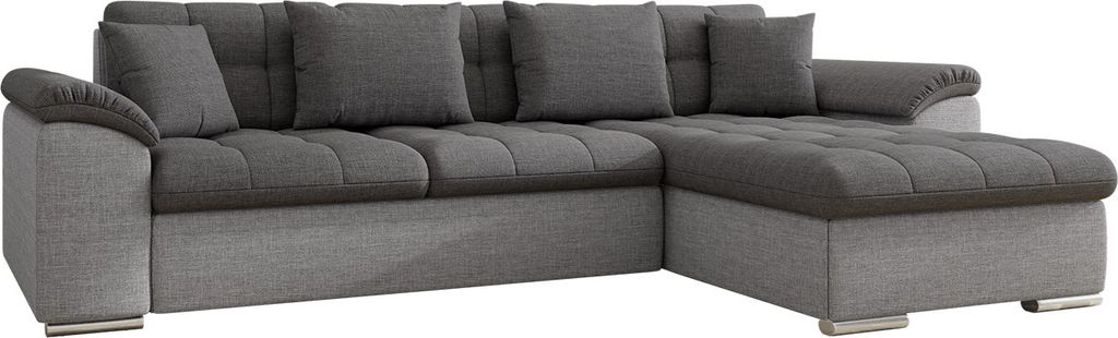 MIRJAN24 Ecksofa Diana, Eckcouch mit Bettkasten und Schlaffunktion, Polsterecke (Ecksofa Rechts, Lux 05 + Lux 06)