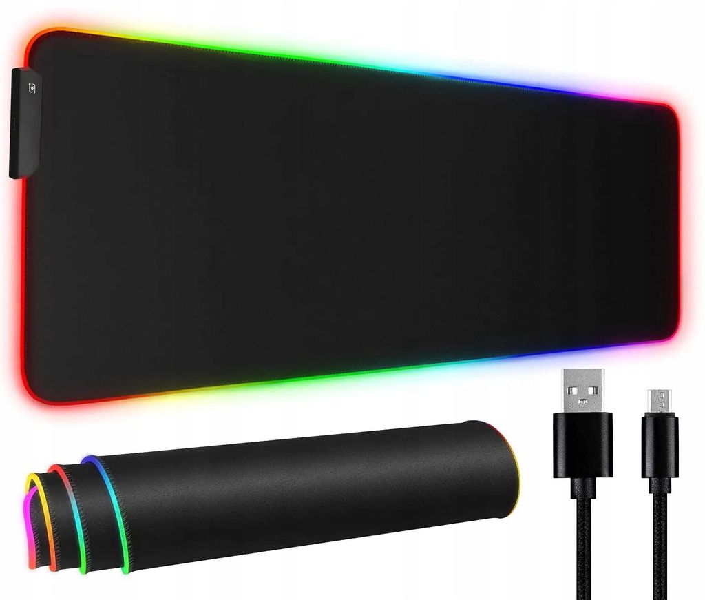 Grote Gamingmuismat Rgb Xxxl Achtergrondverlichting Led-Mat Productafbeelding 