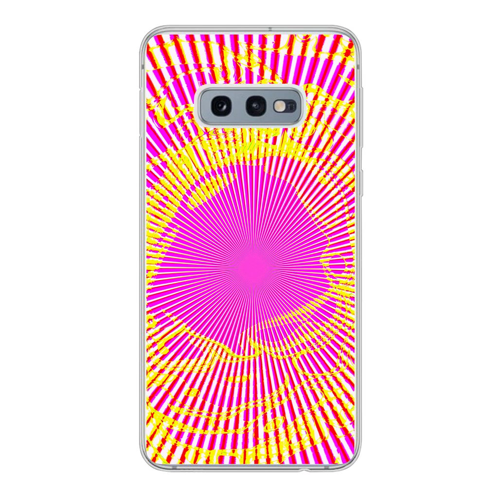 MuchoWow Handyhülle Schutzhülle Hülle für Samsung Galaxy S10e Kunst - Jet - Psychedelisch Silikon Softcase Handy Hülle - Handy