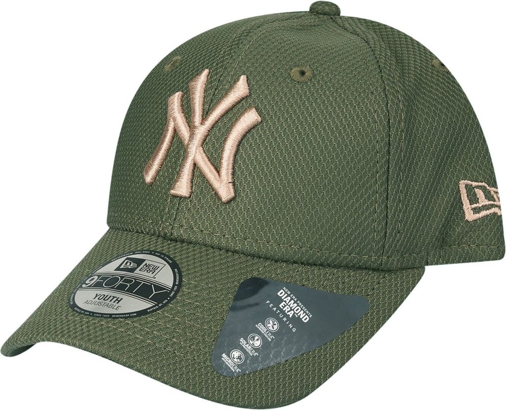 New Era Kinder Cap - DIAMOND 9FORTY NY Yankees oliv Infant