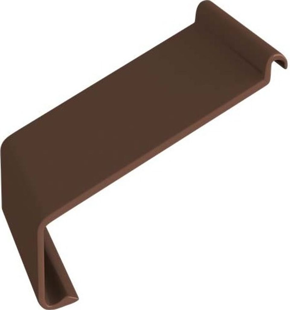 Renoplast Aluminium Traufprofil K10 Harzböden, Verbinder, Braun