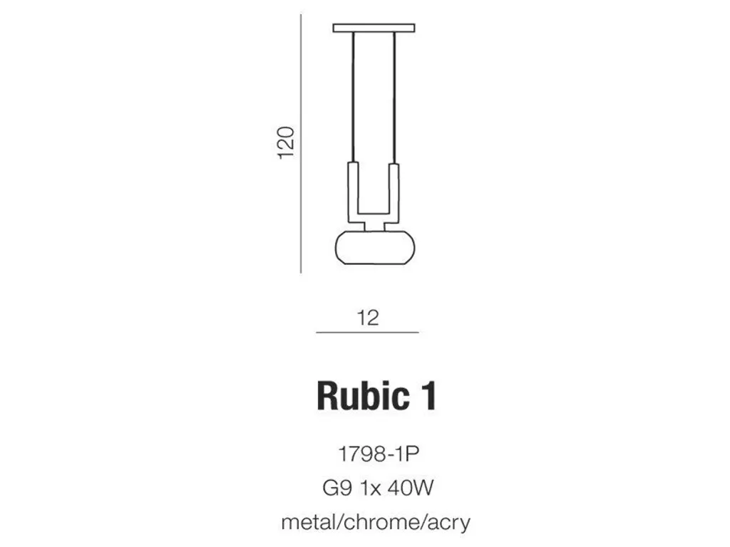 Trend Alert: Lampada Rubic 1 Azzardo AZ0490 - Luce Chic per la Tua Casa