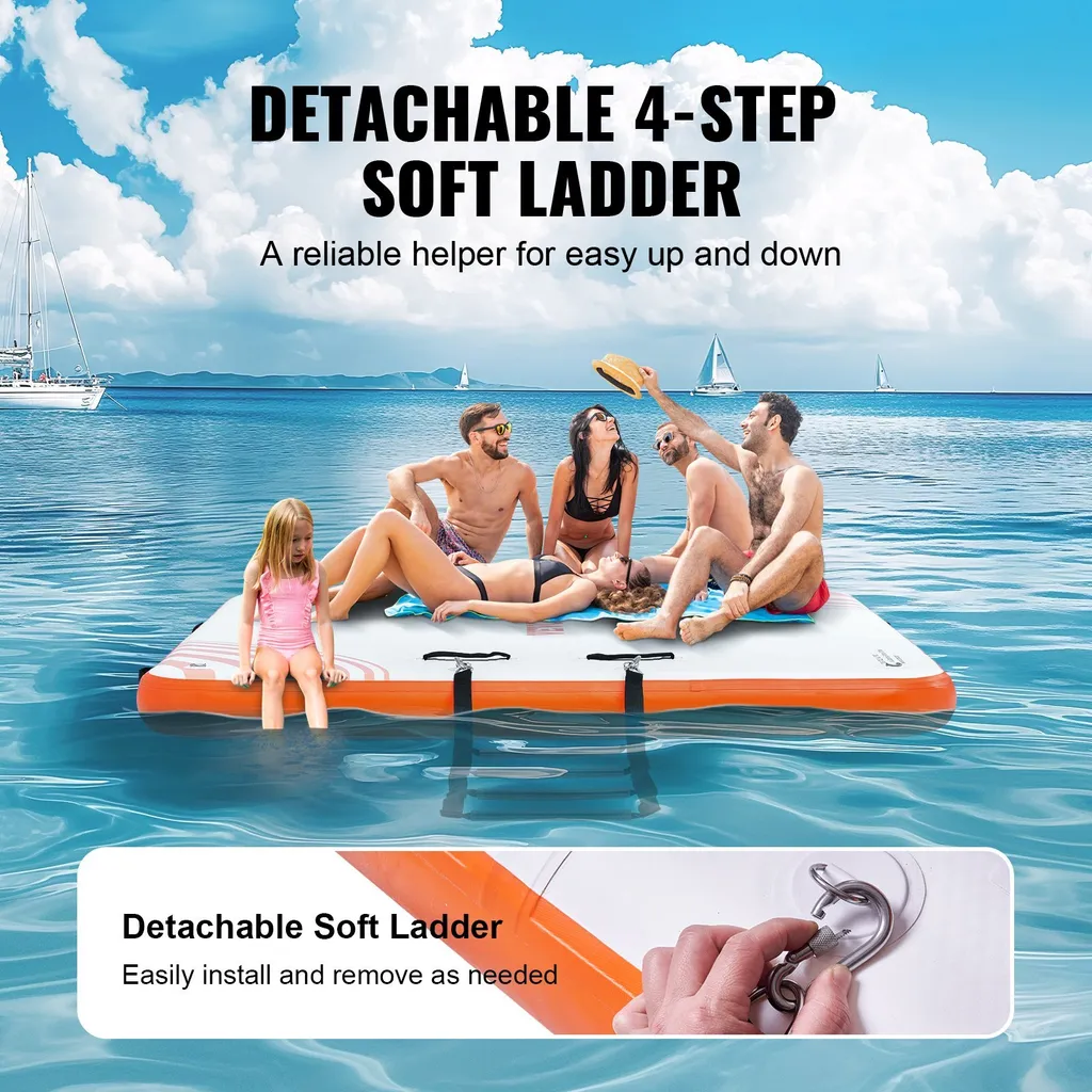Dock flottant antidérapant : la solution stable pour remonter sur l'eau - 5
