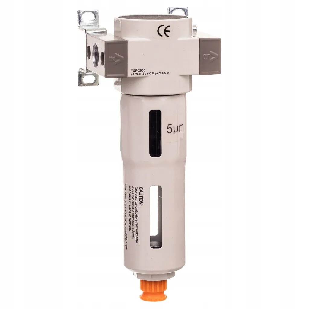 Filtro aria, separatore, separatore olio e separatore acqua 1/4" YQF-2000-02 5 micron
