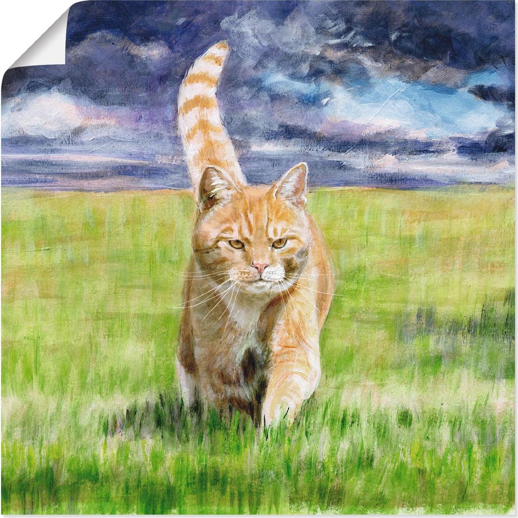 ARTland Poster Auf Jagd Größe: 70x70 cm