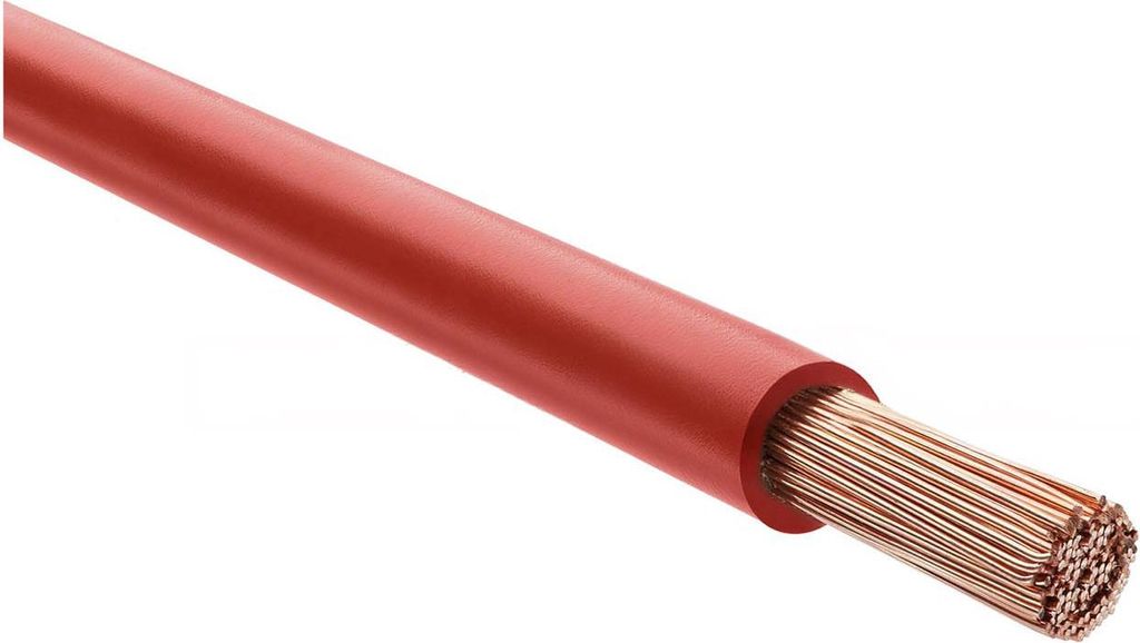 HELU KABEL H07V-K 1X10mm² RD (rot) Einzelader PVC rot AD Produktbild 