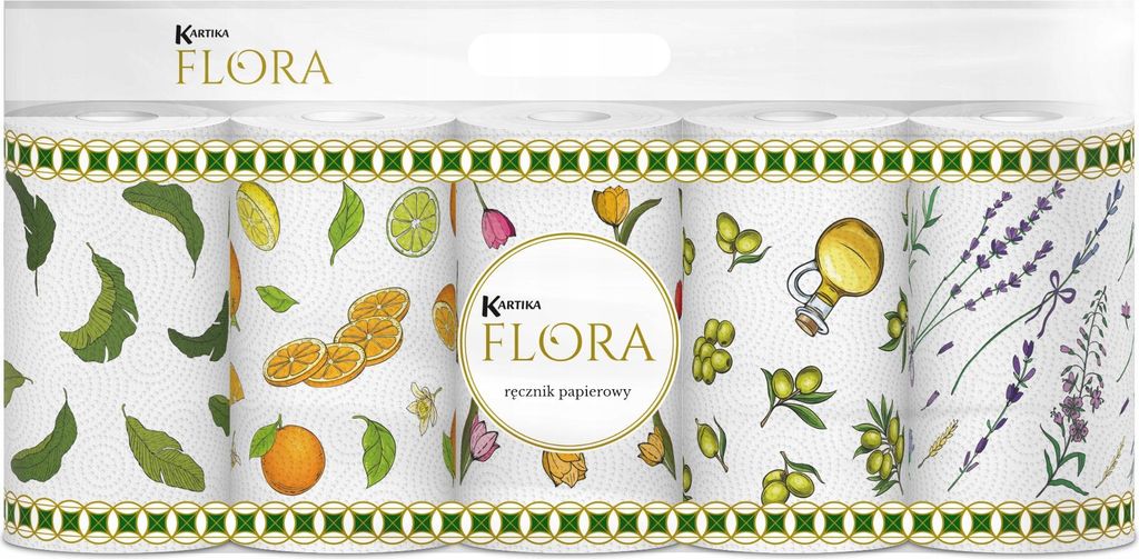Papier toaletowy Kartika 3-warstwowy 20 rolek Flora Obrázok produktu 
