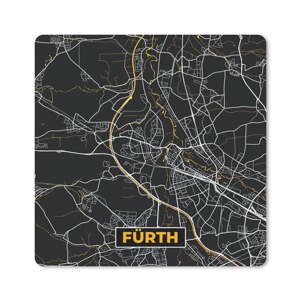 MuchoWow® Mauspad Mousepad Deutschland - Schwarz und Gold - Produktbild 